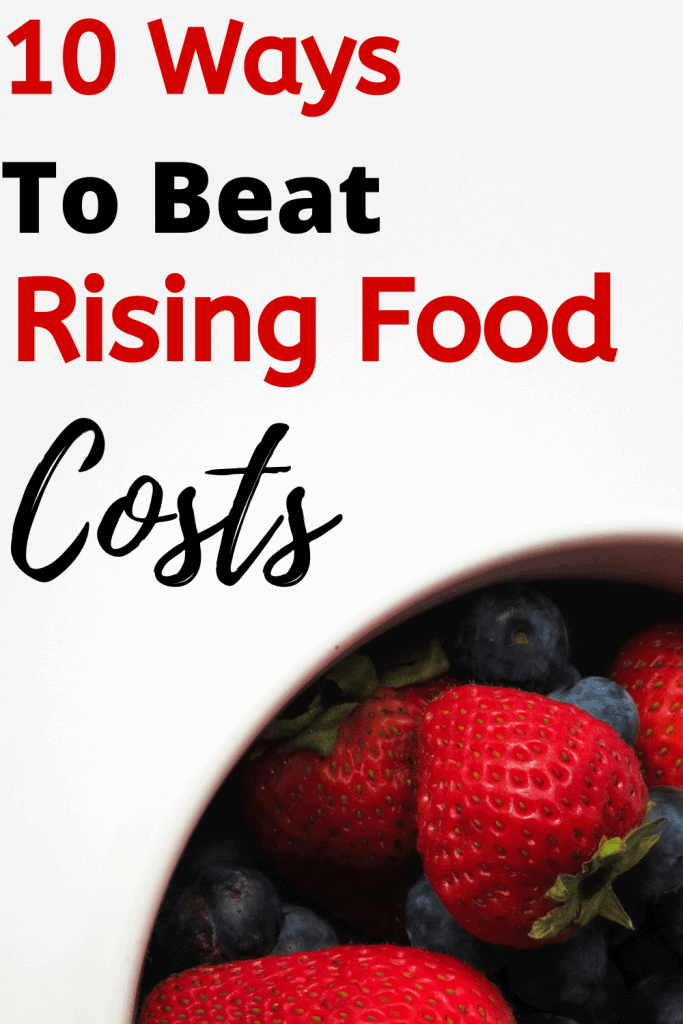 Here are my top ten tips for keeping down the price of your weekly shop and beat rising food costs.
