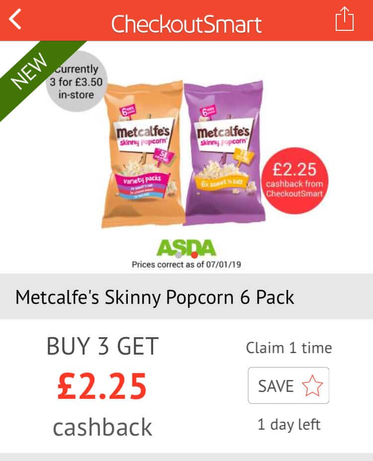 When it comes to saving money on the weekly shop one of my favourite ways is to earn cashback on food by using the Checkoutsmart App