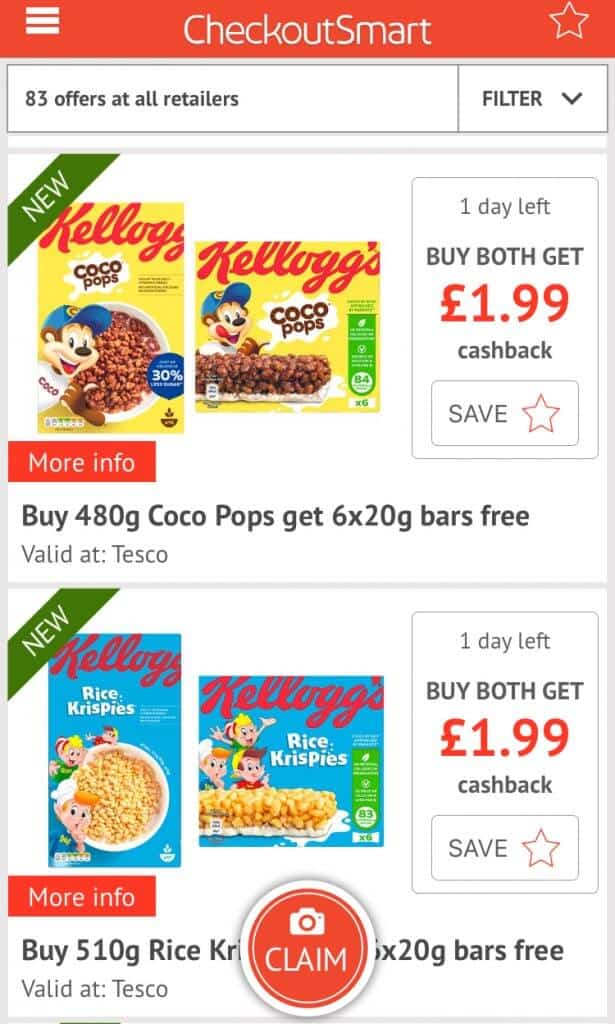 Checkoutsmart Review: When it comes to saving money on the weekly shop one of my favourite ways is to earn cashback on food by using the Checkoutsmart App
