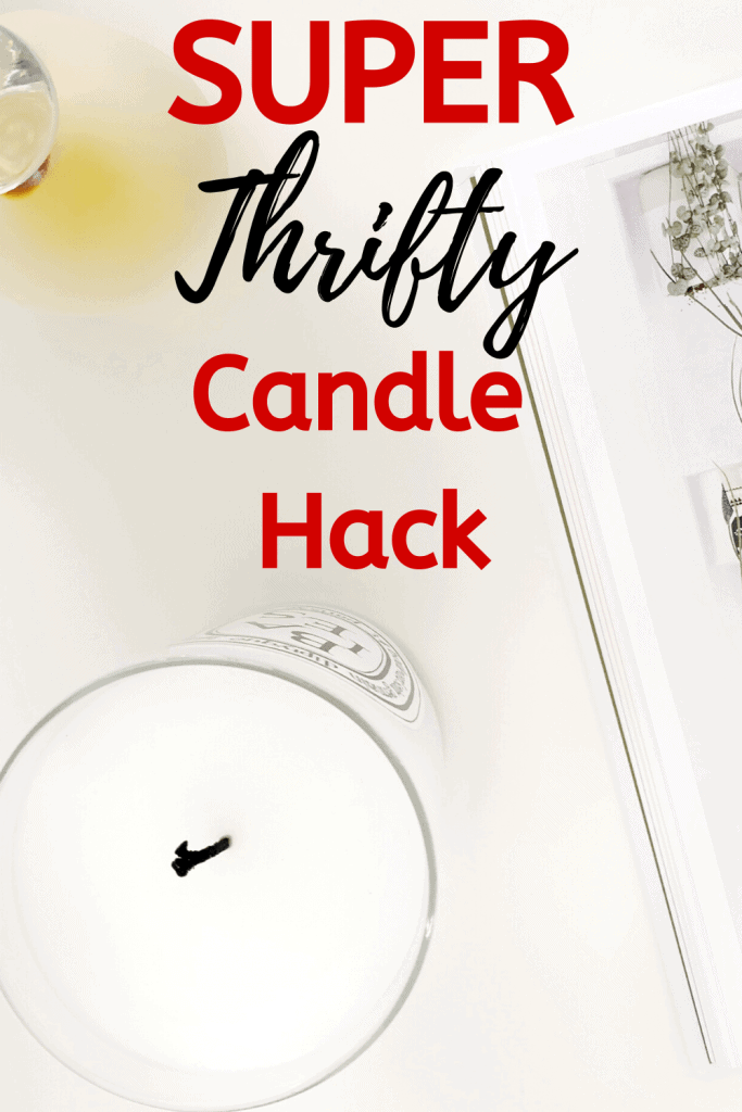 I do like to try and use all of everything I buy and prevent and eliminate waste where I can. Which is why I was pleased when I discovered this super thrifty candle hack. Using this trick I was able to get an extra 20 hours burning time from just one candle.