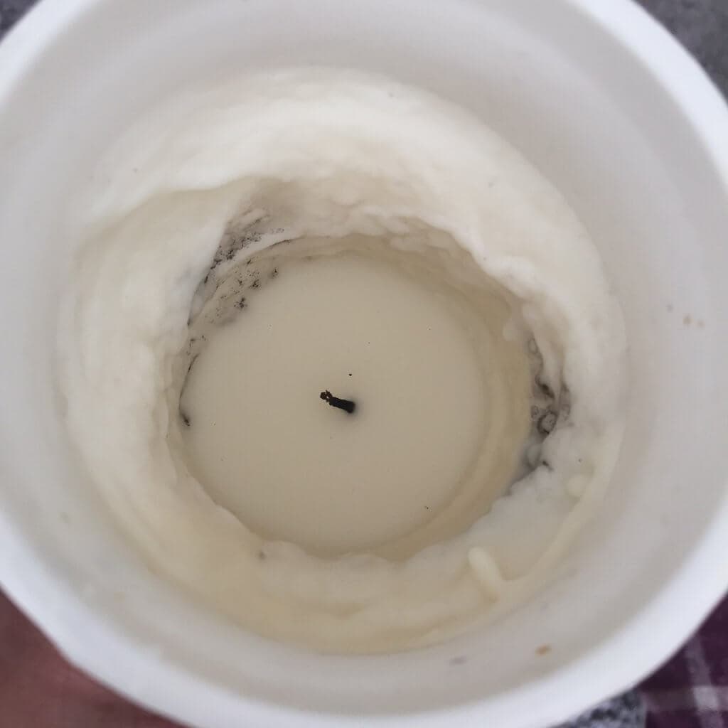 I was pleased when I discovered this super thrifty candle hack. Using this trick I was able to get an extra 20 hours burning time from just one candle.